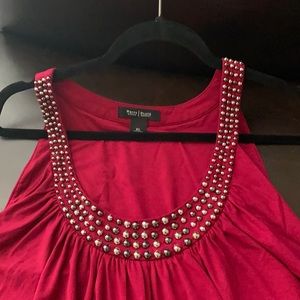 White House Black Market Maroon Tank top